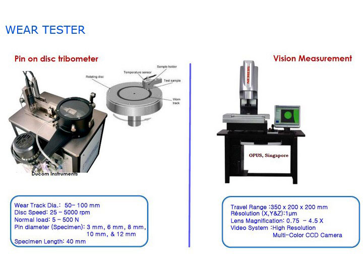 FACILITIES - SCHOOL OF PRODUCT VALIDATION - WEAR TESTER