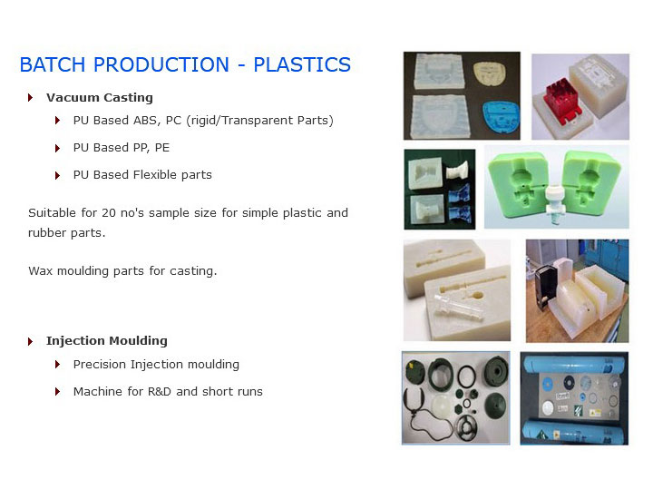 CAPABILITIES - BATCH PRODUCTION - PLASTICS