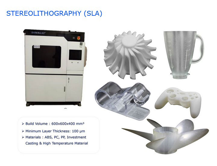 FACILITIES - SCHOOL OF ADDITIVE MANUFACTURING - STEREOLITHOGRAPHY (SLA)